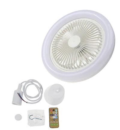 Luminária 2 em 1 Led com Ventilador - baratão utilidades